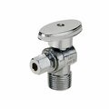 American Imaginations 0.25 in. Unique Chrome Ball Valve in Stainless Steel-Brass AI-37852